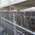 galvanized steel razor wire garden fence clipped concertina wire ribbon razor wire fencing